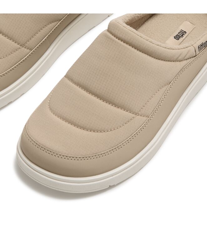 FitFlop gen-ff padded mules cappuccino Direct leverbaar uit de webshop van www.meijerink-schoenen.nl/