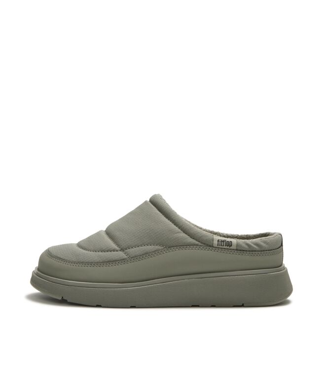 FitFlop gen-ff padded mules grey sage Direct leverbaar uit de webshop van www.meijerink-schoenen.nl/