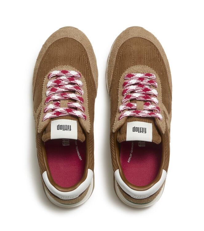 FitFlop retro-q ff cord trainers terracotta tan Direct leverbaar uit de webshop van www.meijerink-schoenen.nl/