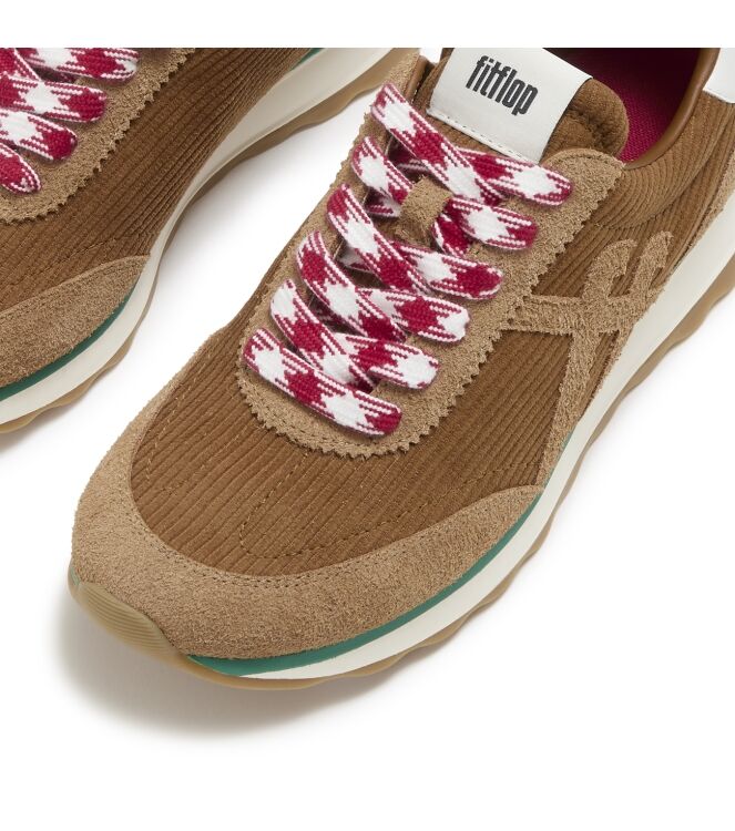 FitFlop retro-q ff cord trainers terracotta tan Direct leverbaar uit de webshop van www.meijerink-schoenen.nl/