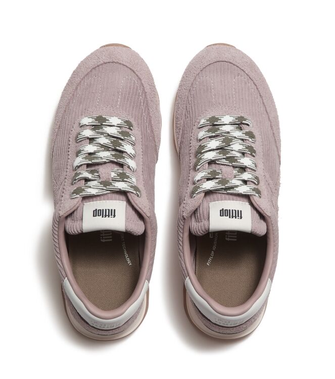 FitFlop retro-q ff cord trainers blush clay Direct leverbaar uit de webshop van www.meijerink-schoenen.nl/