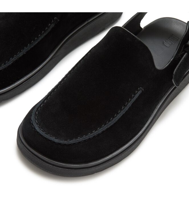 FitFlop gen-ff suede back-strap mules all black Direct leverbaar uit de webshop van www.meijerink-schoenen.nl/