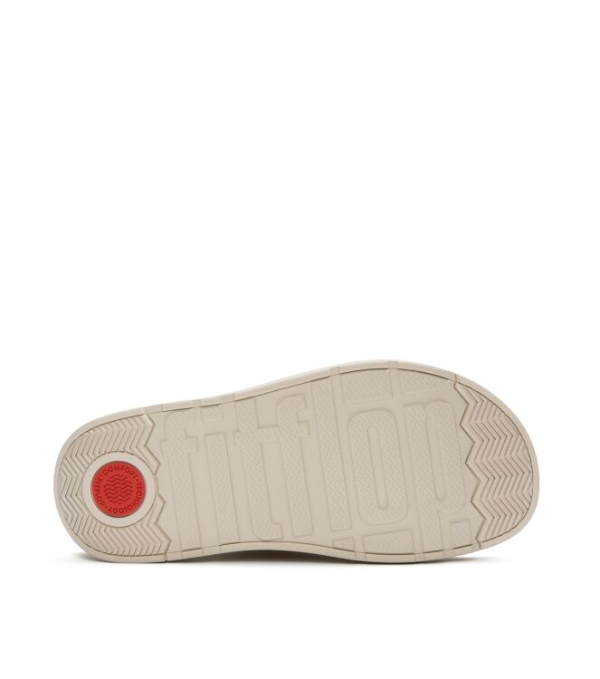 FitFlop gen-ff woven two-bar slides hazy taupe Direct leverbaar uit de webshop van www.meijerink-schoenen.nl/