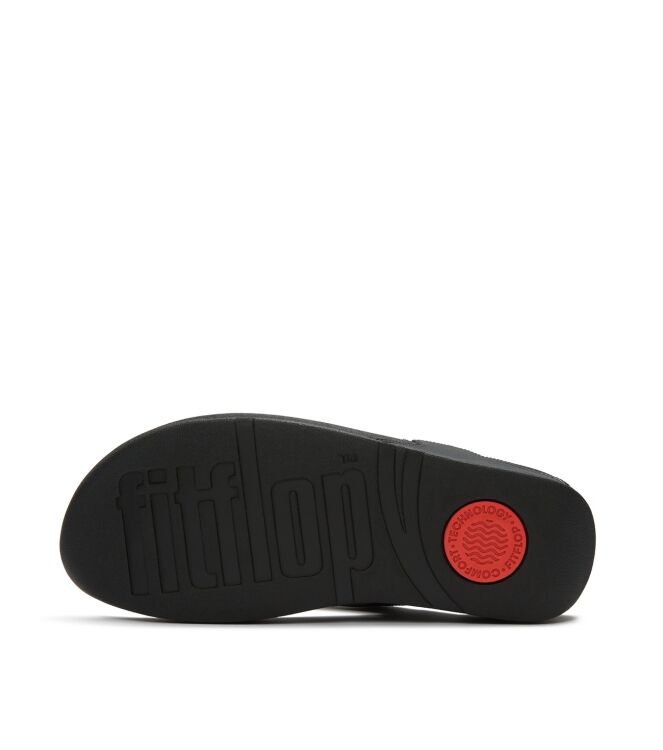 FitFlop lulu bold crystals toe-post sandals all black Direct leverbaar uit de webshop van www.meijerink-schoenen.nl/