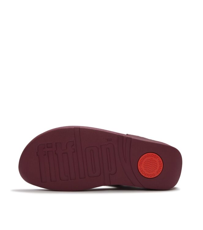 FitFlop lulu bold crystals toe-post sandals dark merlot Direct leverbaar uit de webshop van www.meijerink-schoenen.nl/