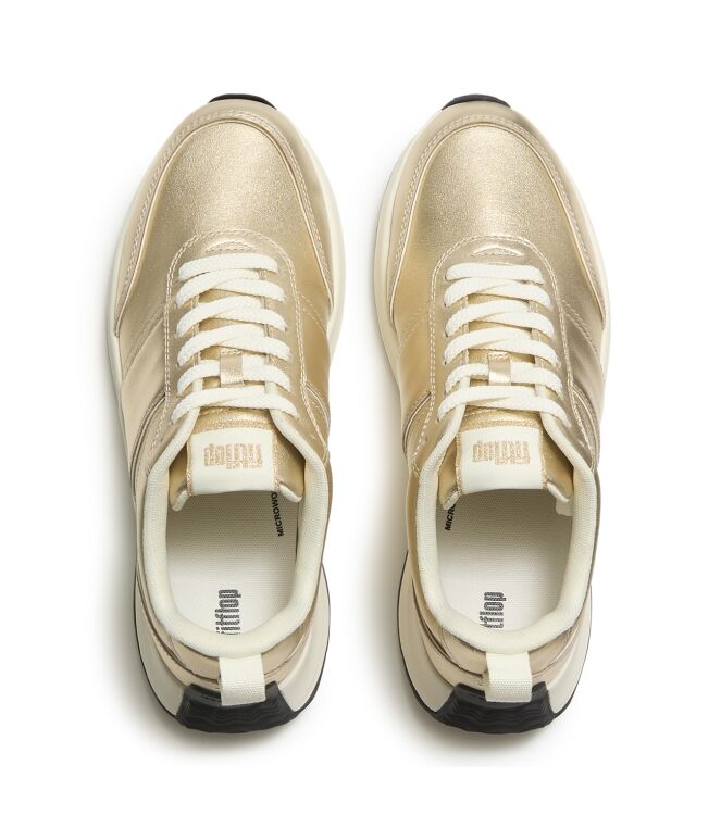 FitFlop f-mode flow leather trainers platino Direct leverbaar uit de webshop van www.meijerink-schoenen.nl/