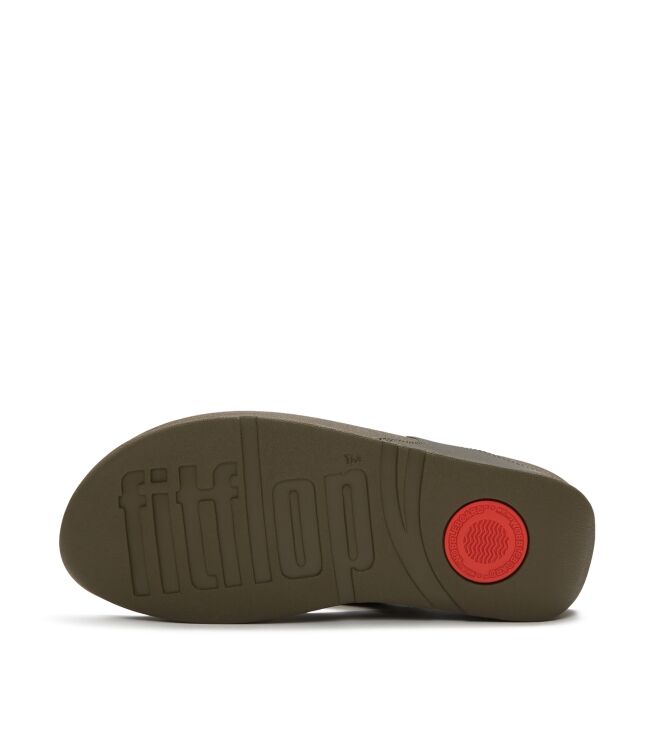 FitFlop lulu adornment toe-post sandals deep olive Direct leverbaar uit de webshop van www.meijerink-schoenen.nl/