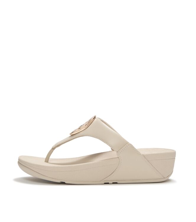 FitFlop lulu adornment toe-post sandals hazy taupe Direct leverbaar uit de webshop van www.meijerink-schoenen.nl/