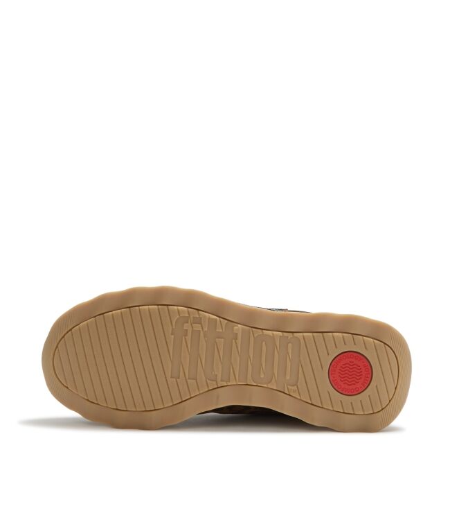 FitFlop retro-q ff suede leopard trainers tan/black Direct leverbaar uit de webshop van www.meijerink-schoenen.nl/