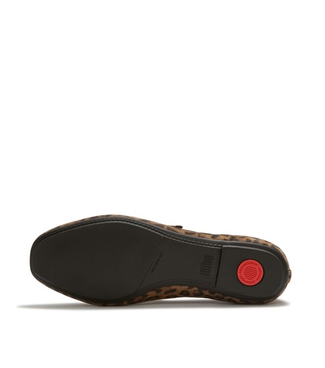 FitFlop delicato suede leopard mary janes tan/black Direct leverbaar uit de webshop van www.meijerink-schoenen.nl/