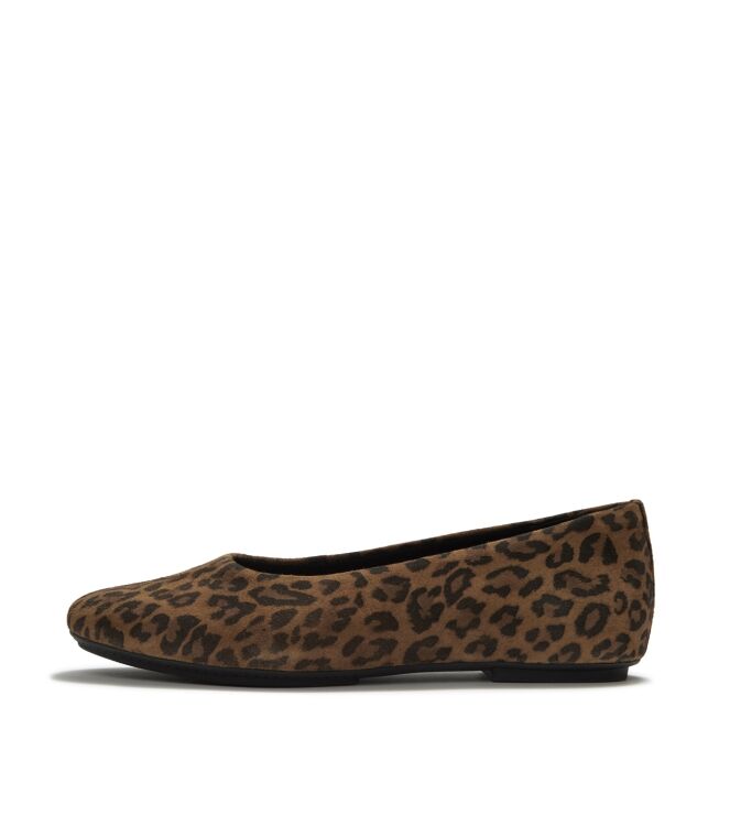 FitFlop delicato suede leopard ballerinas tan/black Direct leverbaar uit de webshop van www.meijerink-schoenen.nl/