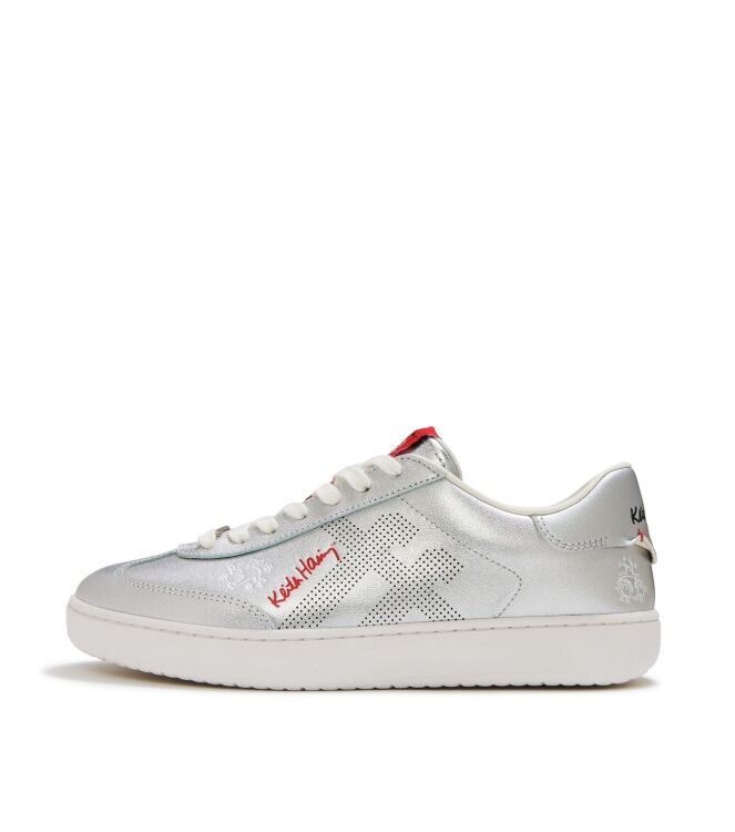 FitFlop fitflop x keith haring the dash trainers metallic silver Direct leverbaar uit de webshop van www.meijerink-schoenen.nl/