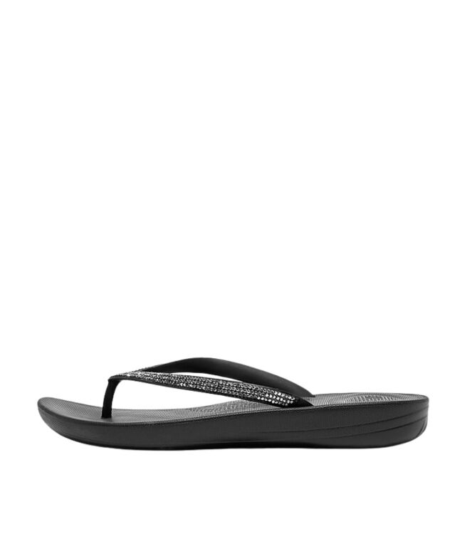 FitFlop fitflop x keith haring iqushion button flip-flops black Direct leverbaar uit de webshop van www.meijerink-schoenen.nl/