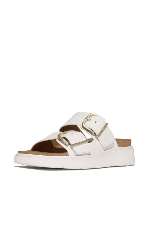 FitFlop Gen-FF Buckle Two-Bar Leather Slides 