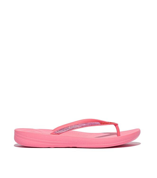 FitFlop iqushion ombre sparkle flip-flops pinkperfect/pop orange Direct leverbaar uit de webshop van www.meijerink-schoenen.nl/