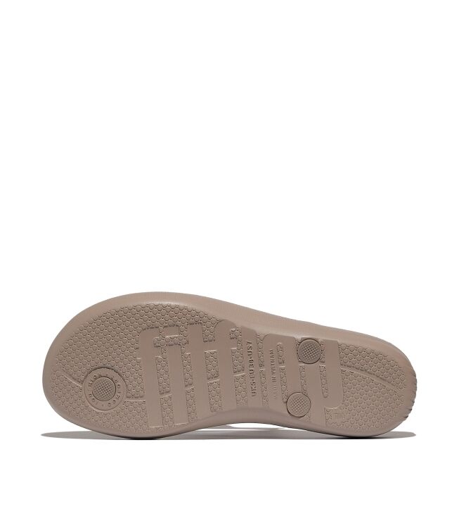 FitFlop iqushion ombre sparkle flip-flops on taupe/pewter Direct leverbaar uit de webshop van www.meijerink-schoenen.nl/