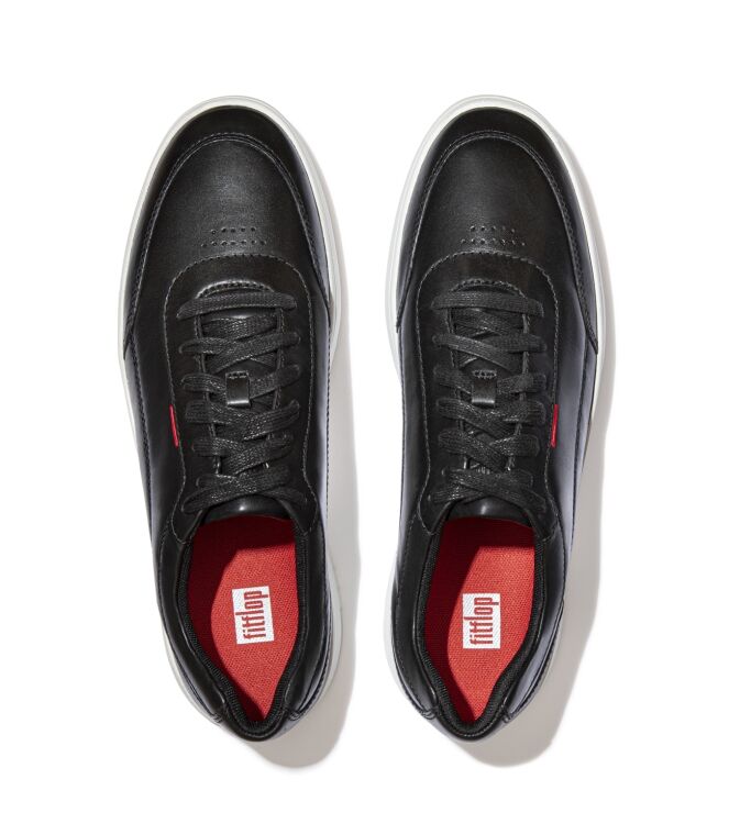 FitFlop rally x leather sneakers men black Direct leverbaar uit de webshop van www.meijerink-schoenen.nl/