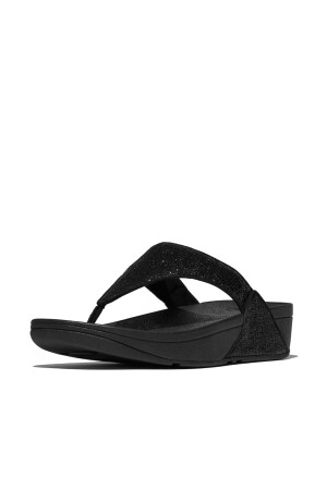 FitFlop Lulu Crinkled-Shimmer Toe-Post Sandals 