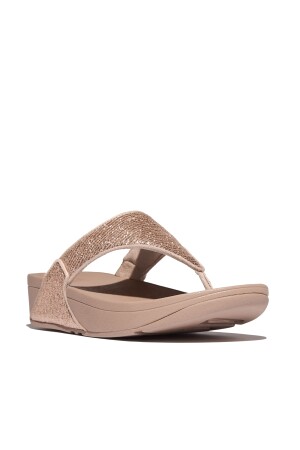 FitFlop Lulu Crinkled-Shimmer Toe-Post Sandals 