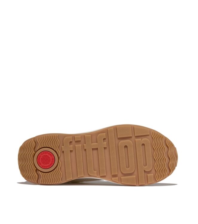 FitFlop f-mode flow shearling-mix sneakers cream mix Direct leverbaar uit de webshop van www.meijerink-schoenen.nl/