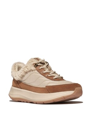 FitFlop F-Mode Flow Shearling-Mix Sneakers 