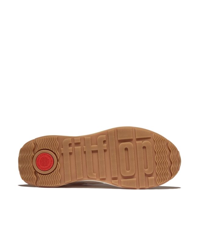 FitFlop f-mode flow suede-mix flatform sneakers urban white/ Direct leverbaar uit de webshop van www.meijerink-schoenen.nl/