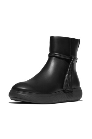 FitFlop IQ-Comff Tassel Leather Short Boots 