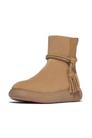 FitFlop IQ-Comff Tassel Suede Short Boots 