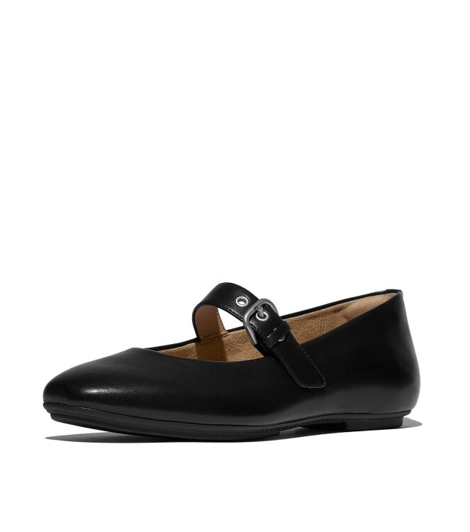 FitFlop delicato leather mary janes all black Direct leverbaar uit de webshop van www.meijerink-schoenen.nl/