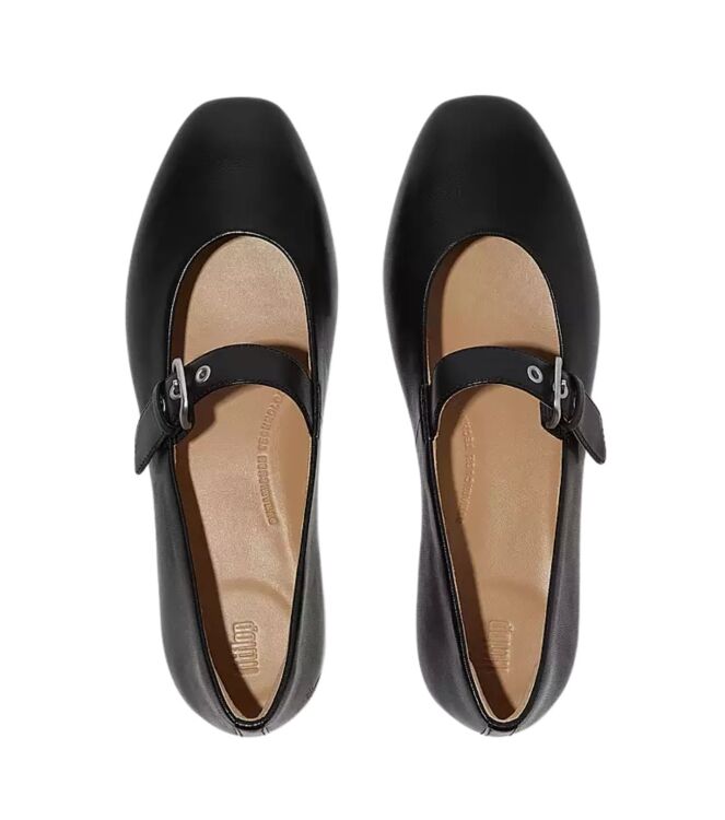 FitFlop delicato leather mary janes all black Direct leverbaar uit de webshop van www.meijerink-schoenen.nl/