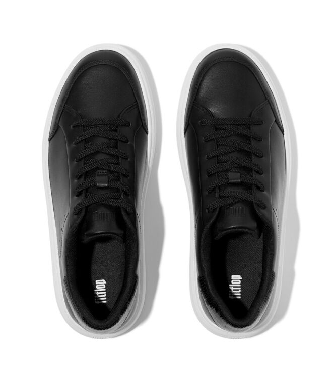 FitFlop rtg sequin-backtab leather sneakers black Direct leverbaar uit de webshop van www.meijerink-schoenen.nl/