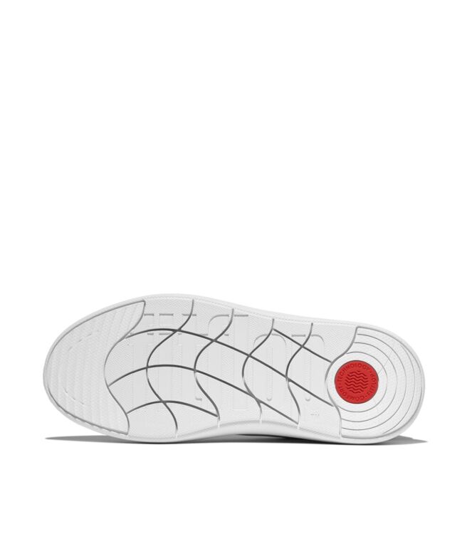 FitFlop rtg sequin-backtab leather sneakers urban white/ruby Direct leverbaar uit de webshop van www.meijerink-schoenen.nl/