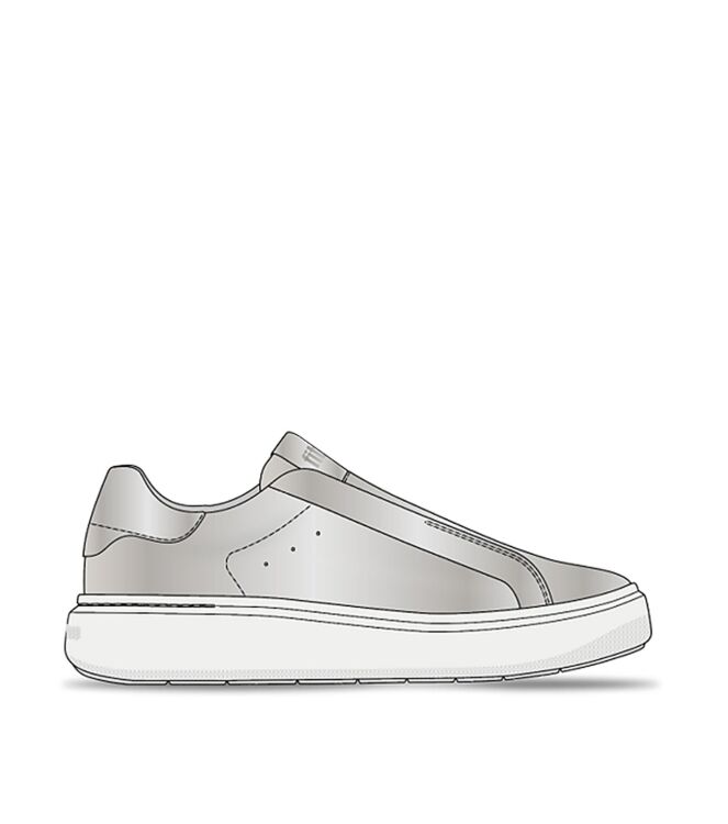 FitFlop rtg leather laceless sneakers silver Direct leverbaar uit de webshop van www.meijerink-schoenen.nl/