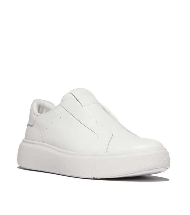 FitFlop rtg leather laceless sneakers urban white Direct leverbaar uit de webshop van www.meijerink-schoenen.nl/