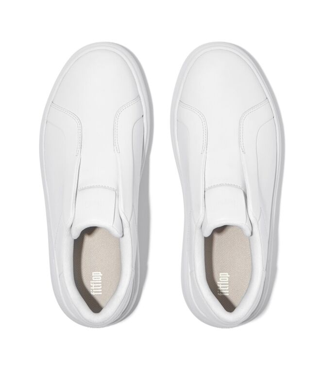 FitFlop rtg leather laceless sneakers urban white Direct leverbaar uit de webshop van www.meijerink-schoenen.nl/