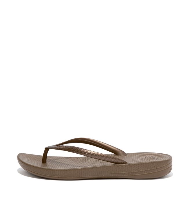 FitFlop iqushion ergonomic flip-flops tpu bronze Direct leverbaar uit de webshop van www.meijerink-schoenen.nl/