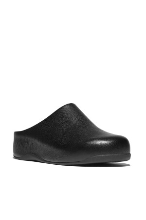 FitFlop Shuv Tumbled-Leather Clogs 