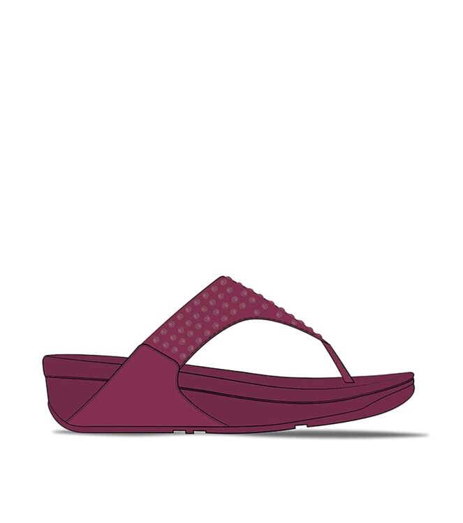 FitFlop lulu maxi-crystal toe-post sandals ruby Direct leverbaar uit de webshop van www.meijerink-schoenen.nl/