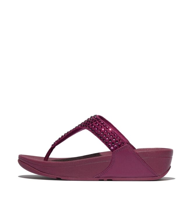 FitFlop lulu maxi-crystal toe-post sandals ruby Direct leverbaar uit de webshop van www.meijerink-schoenen.nl/