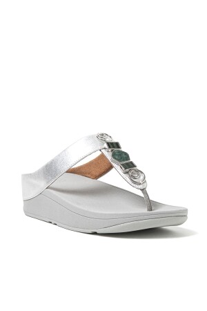 FitFlop Fino Stone Trim Toe-Post Sandals 