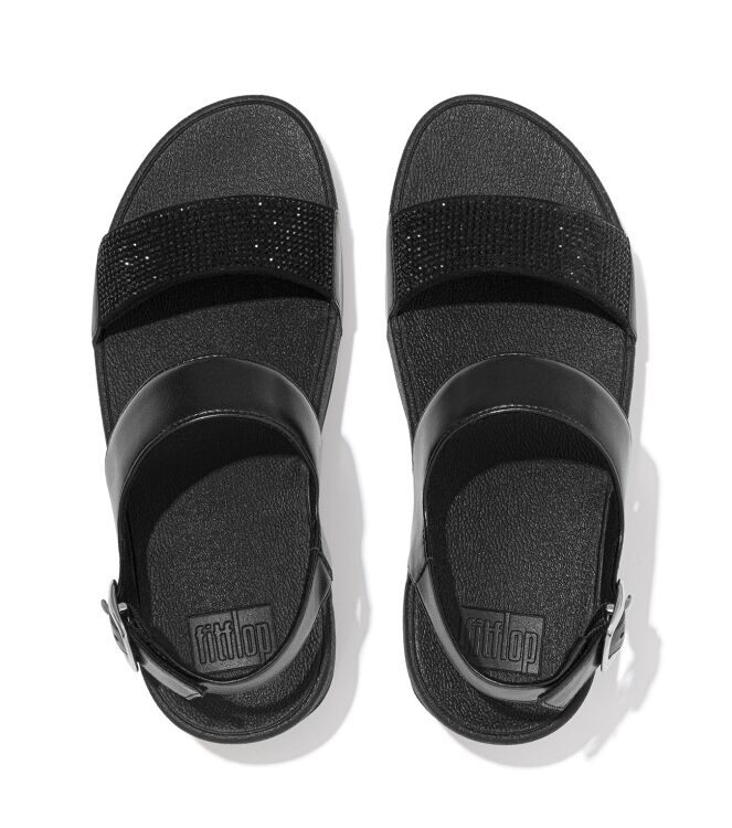FitFlop lulu sandal - hotfix all black Direct leverbaar uit de webshop van www.meijerink-schoenen.nl/