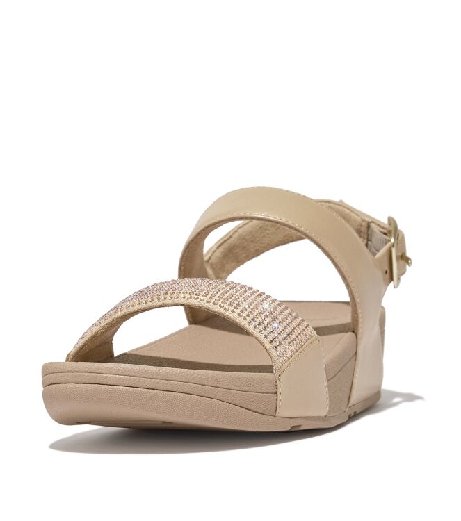 FitFlop lulu sandal - hotfix latte beige Direct leverbaar uit de webshop van www.meijerink-schoenen.nl/