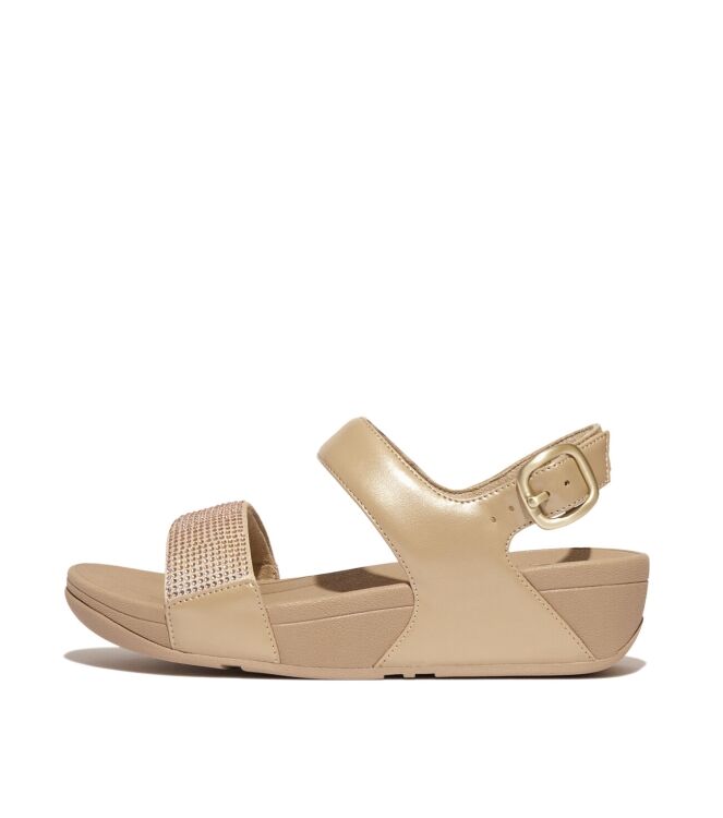 FitFlop lulu sandal - hotfix latte beige Direct leverbaar uit de webshop van www.meijerink-schoenen.nl/