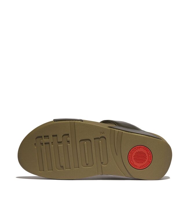 FitFlop lulu slide - hotfix camo-green Direct leverbaar uit de webshop van www.meijerink-schoenen.nl/