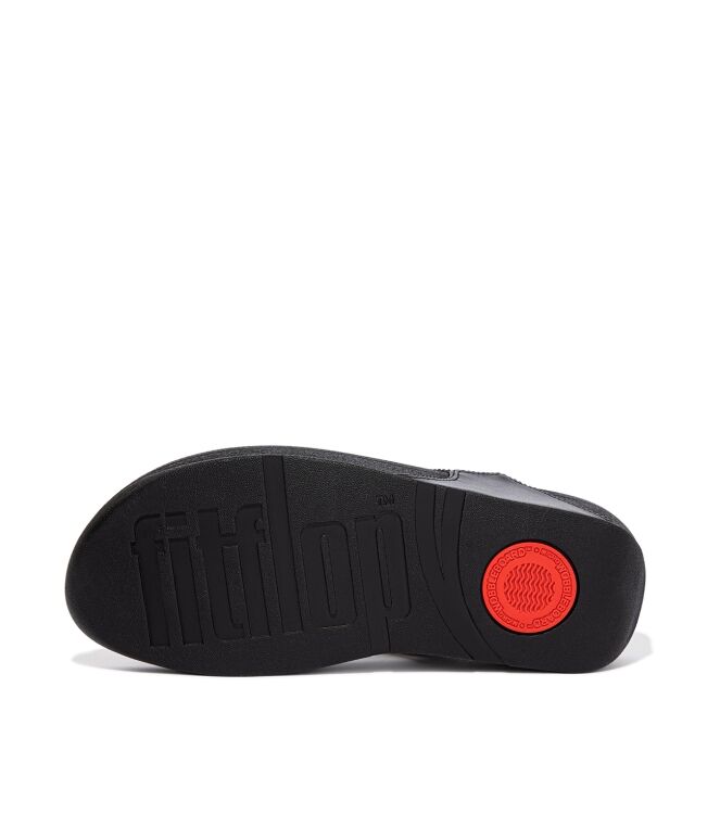 FitFlop lulu toepost - hotfix all black Direct leverbaar uit de webshop van www.meijerink-schoenen.nl/