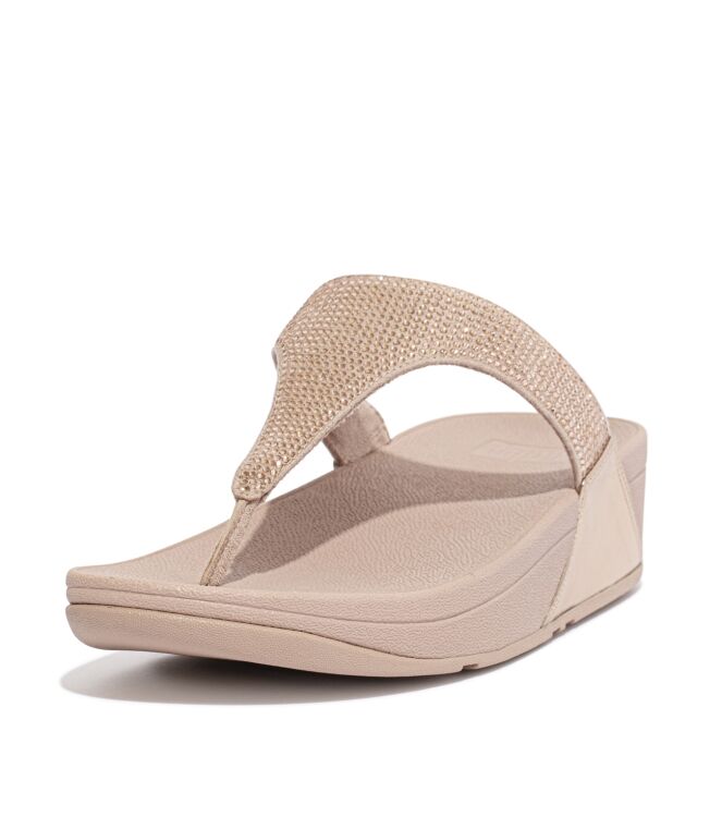 FitFlop lulu toepost - hotfix rose gold Direct leverbaar uit de webshop van www.meijerink-schoenen.nl/
