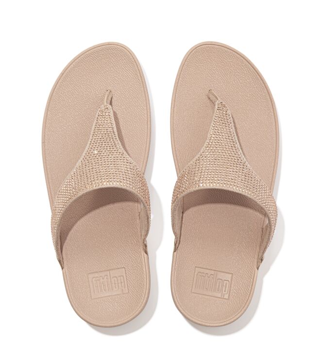 FitFlop lulu toepost - hotfix rose gold Direct leverbaar uit de webshop van www.meijerink-schoenen.nl/