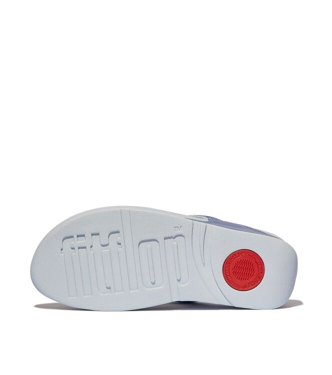 FitFlop lulu toepost - hotfix quiet blue Direct leverbaar uit de webshop van www.meijerink-schoenen.nl/