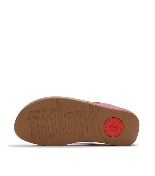 FitFlop lulu toepost - hotfix burnt berry Direct leverbaar uit de webshop van www.meijerink-schoenen.nl/