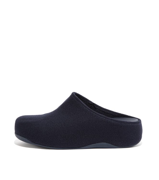 FitFlop shuv - felt midnight navy Direct leverbaar uit de webshop van www.meijerink-schoenen.nl/